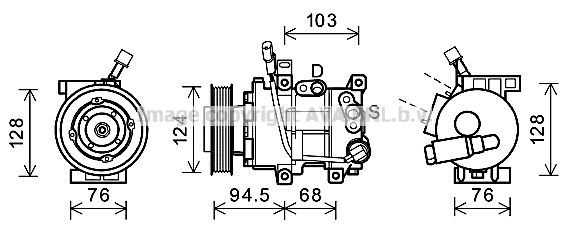 AVA QUALITY COOLING Kompressor,kliimaseade HYK295